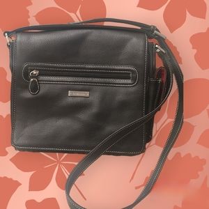 Liz Clairborne Black Crossbody Purse, Vintage